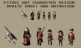 create nsfw pixel art sprite sheet character sprite sheet pixel animation