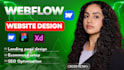 be webflow expert to design webflow website, or develop webflow website