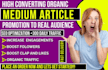 do promotion for medium article, medium follower