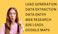 do web scraping and data extraction from any website