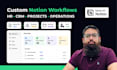 build a complete notion system for your business workflow