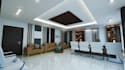 relayout modern office interior, coworking space design,reception area rendering