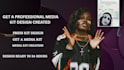 design a custom electronic press kit media kit flyer epk