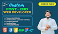 responsive HTML CSS javascript website with gsap animations
