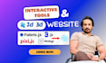 build interactive editor tools or 3d animations websites