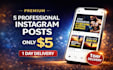 design 5 motivational instagram posts in canva