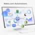 build makecom automations to connect apps and workflows