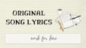 write custom song lyrics