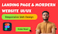 design custom landing pages and mordern website UI UX