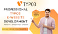 develop typo3 website, typo3 integration, upgrade typo3 website, bug fix