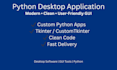 build a python desktop application with modern gui