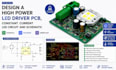 design a high power led driver pcb constant current led current and schematic