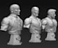 high quality 3d character head, hero bust, sci fi model, custom cosplay design