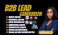 do b2b lead generation targeted linkedin list generation verified company leads
