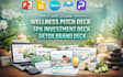 create wellness pitch deck spa investment deck detox brand deck
