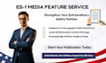 write and publish eb1 media article on reputable outlets