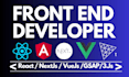 do website development using nextjs react vuejs gsap 3js as a frontend developer