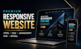 build a responsive business website using HTML CSS javascript PHP