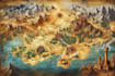 do fantasy map illustration