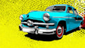 classic car pop art roy lichtenstein style