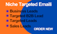 provide niche targeted active email list