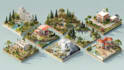 make  high quality vector or isometric map illustrations
