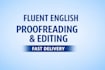 proofread and edit content in fluent english