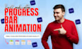 create custom progress bar animation with alpha channel