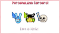 create custom pixelart mouse cursors