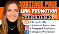 do substack promotion, substack newsletter subscribers growth