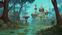 create stylized environment concept art, fantasy background