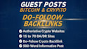 provide guest post on crypto and bitcoin sites DR 60