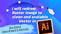 redraw raster image to vector