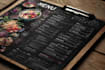 do fun restaurant food menu design, menu card, menu board,