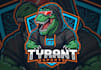 do modern t rex logo design with business