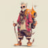 create a character illustration and sci fi art for you