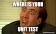 integrate unit tests in unity