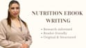 create your complete nutrition ebook with research