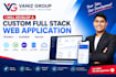develop a full stack web application for your business