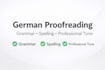 professionally proofread and edit your german texts