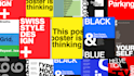 design clean swiss style poster design