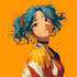 anime character an illustration and anime character