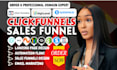 clickfunnels sales funnel, systeme io landing page, gohighlevel funnel, website