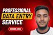 convert PDF, image to word or excel data entry