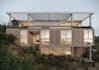 remodel hillside house,sloping terrain building,landscape render,interior design
