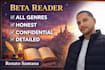 beta reading for fantasy, romance and mystery stories