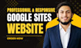 design a google sites website for small business