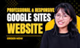 design a google sites website for small business