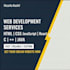 create a responsive website using HTML and java script
