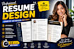 design a professional ats friendly resume and CV
